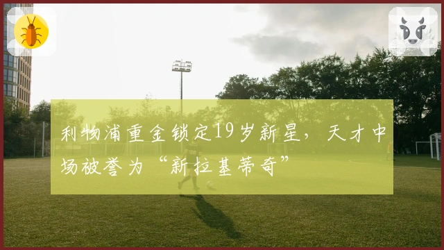 利物浦重金锁定19岁新星,天才中场被誉为“新拉基蒂奇”